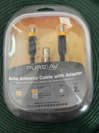 Kabel antenowy TV i adapter PURE AV  2m Belkin