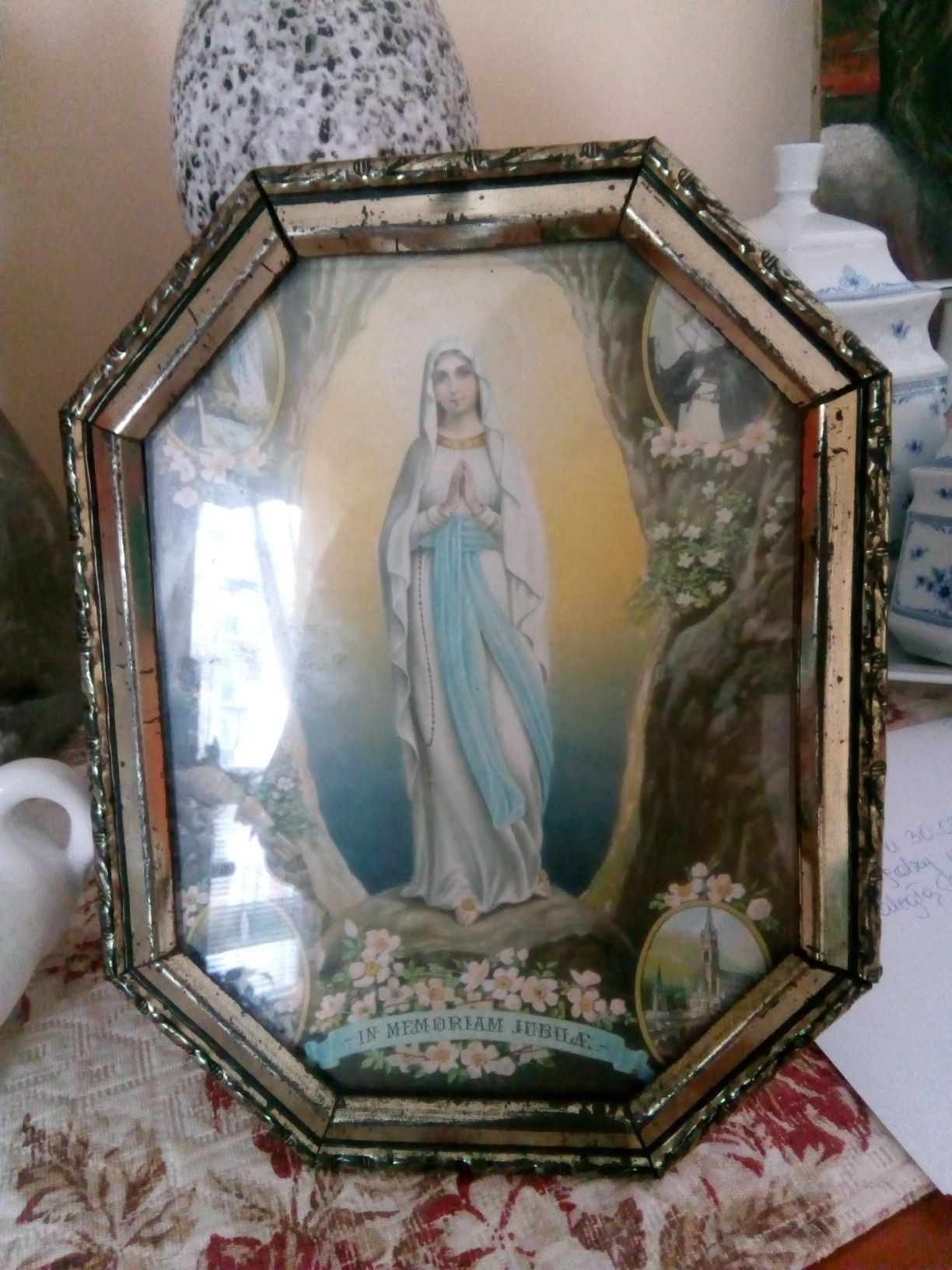 Piękny stary obrazek Matki Bożej