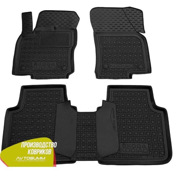 Коврики Skoda Fabia_Octavia_Super B_Rapid_Karoq автогум резиновые
