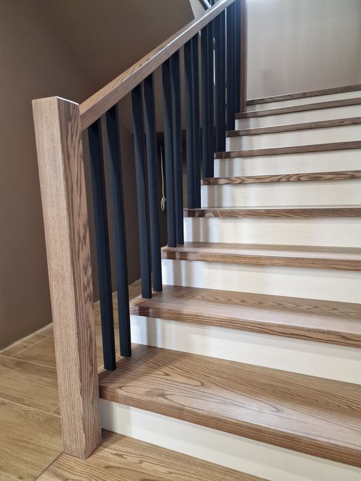 Сходи, сходи деревяні, сходи дубові, сходи на бетоні, сходи з ясеня