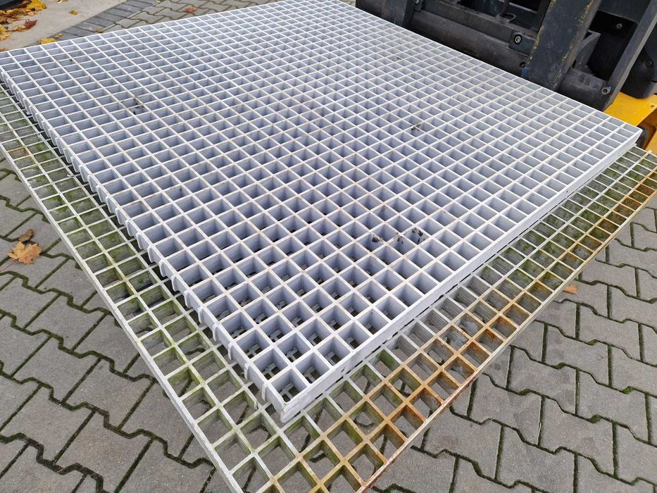 Krata pomostowa z tworzywa podłogowa z polipropylenu WEMA ociekowa