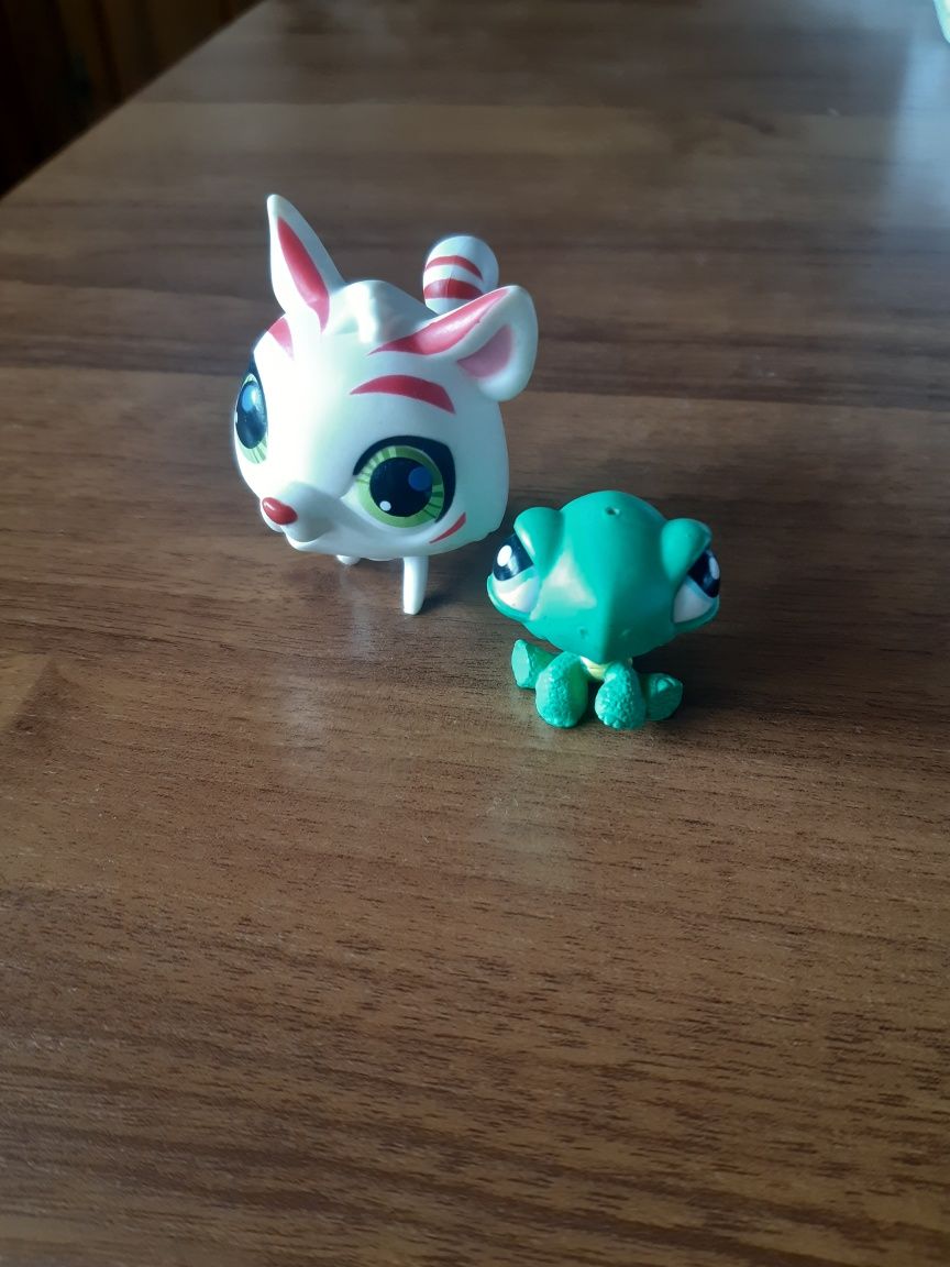 Figurki Littlest Pet Shop- żółw i tygrys