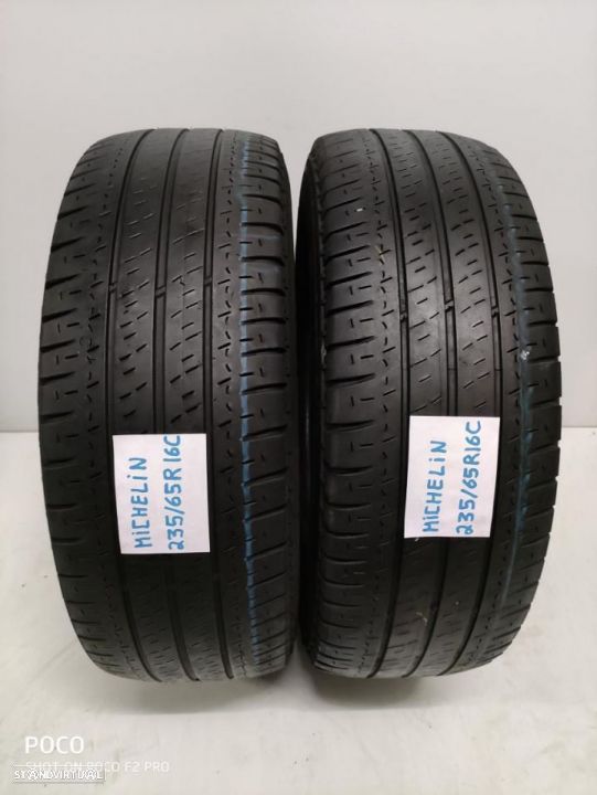 2 pneus semi novos 235/65/16c michelin agilis ( oferta dos portes)