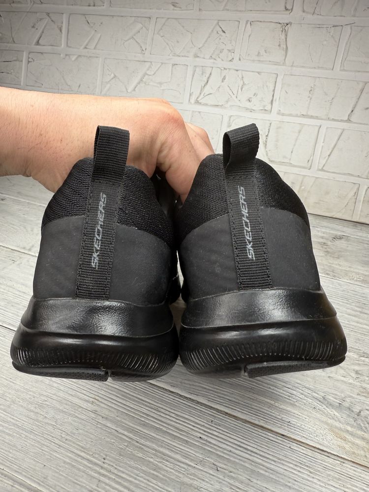 Мужские черные кроссовки skechers flex advantage 2.0 44 размер