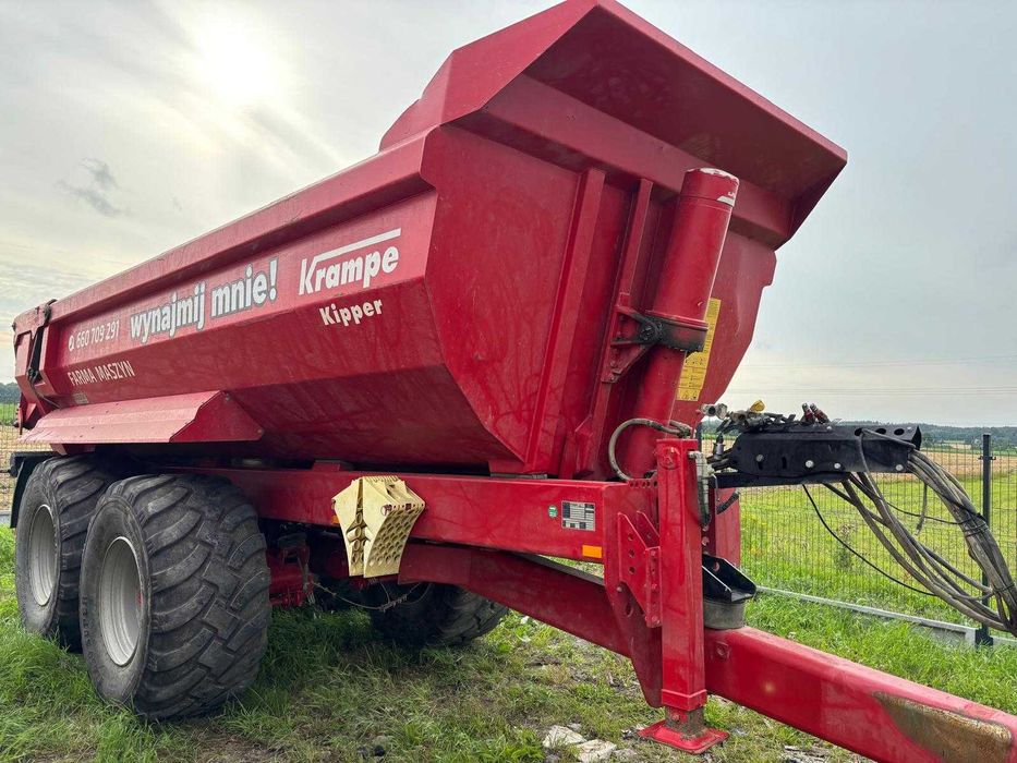 Krampe HP 20 przyczepa budowlana mulda tandem skorupa