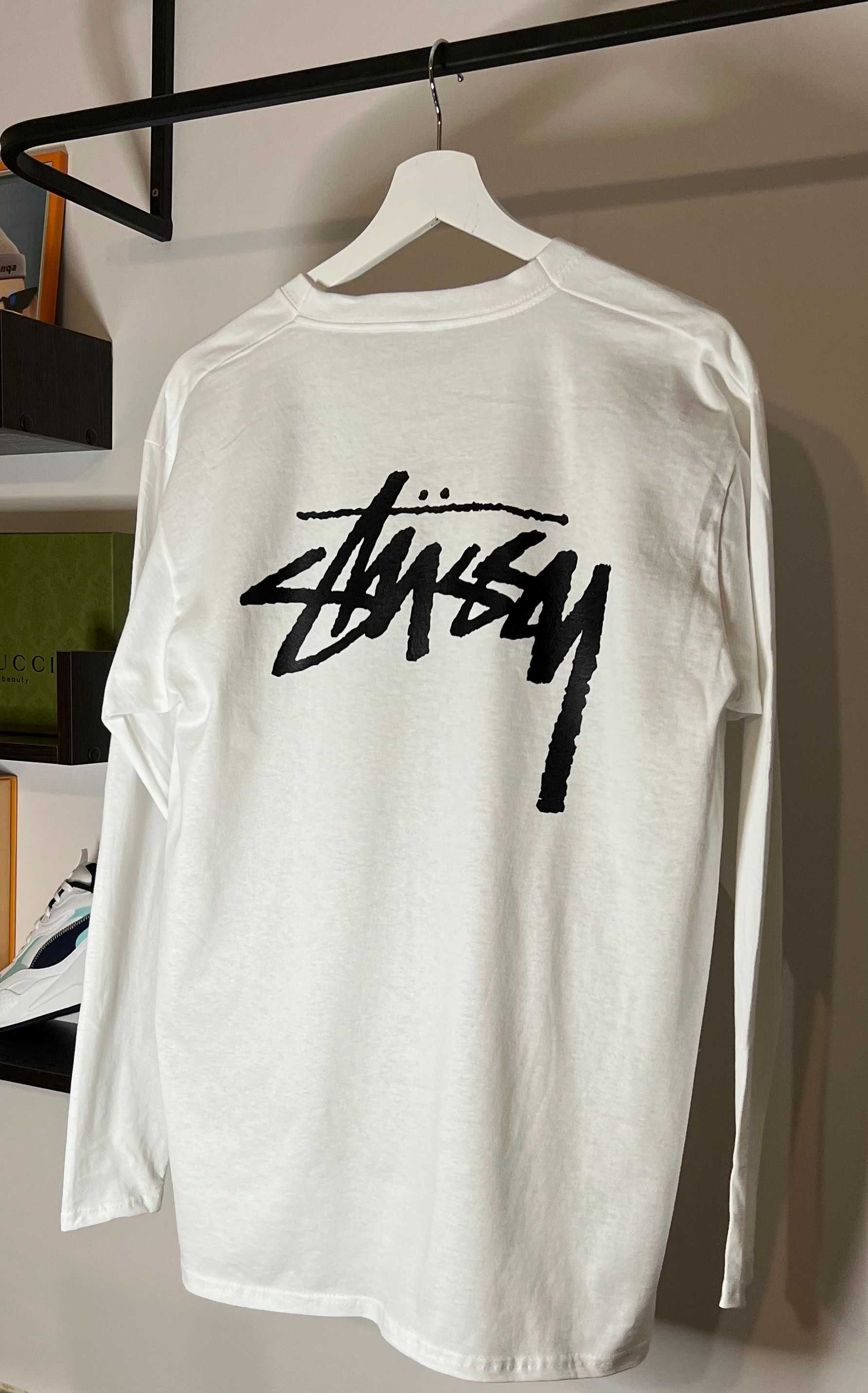 Лонгслів Stussy білого кольору