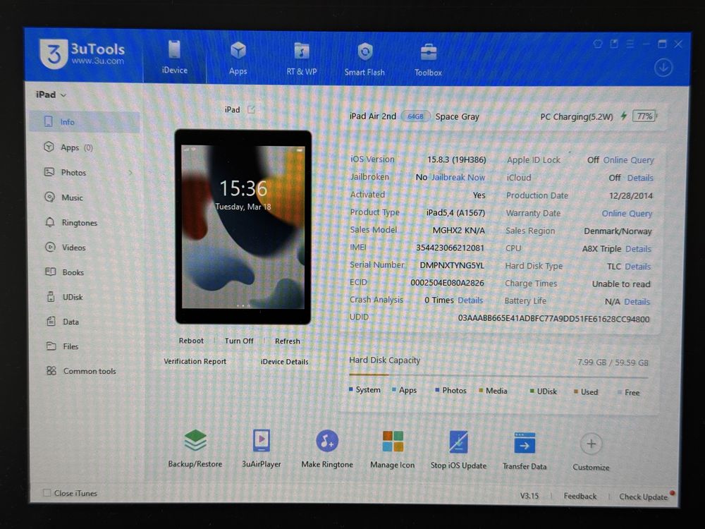 iPad Air 2 (A1567) 64GB - Cellular (LTE) - faktura VAT 23%