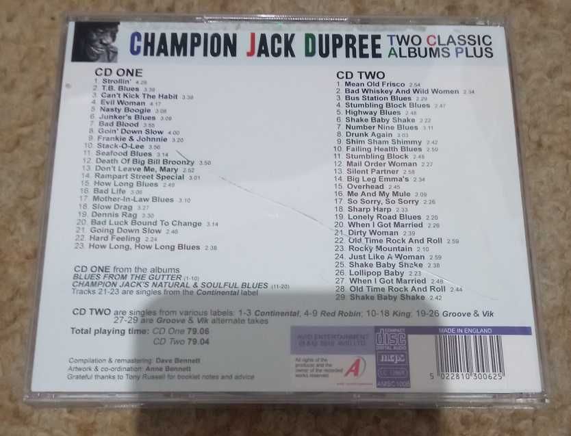 Champion Jack Dupree - Blues From the Gutter (2010) 2 CDs
