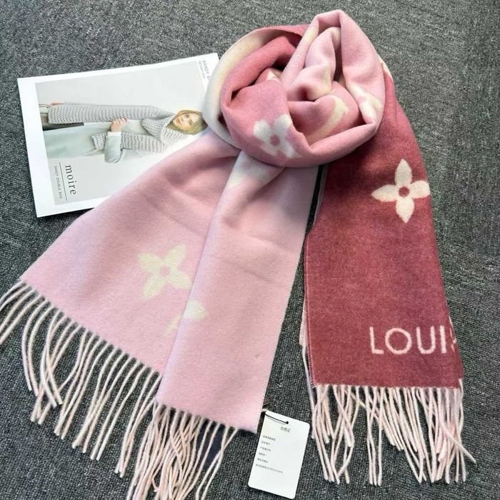 Louis Vuitton szalik męski damski, kaszmir 28496