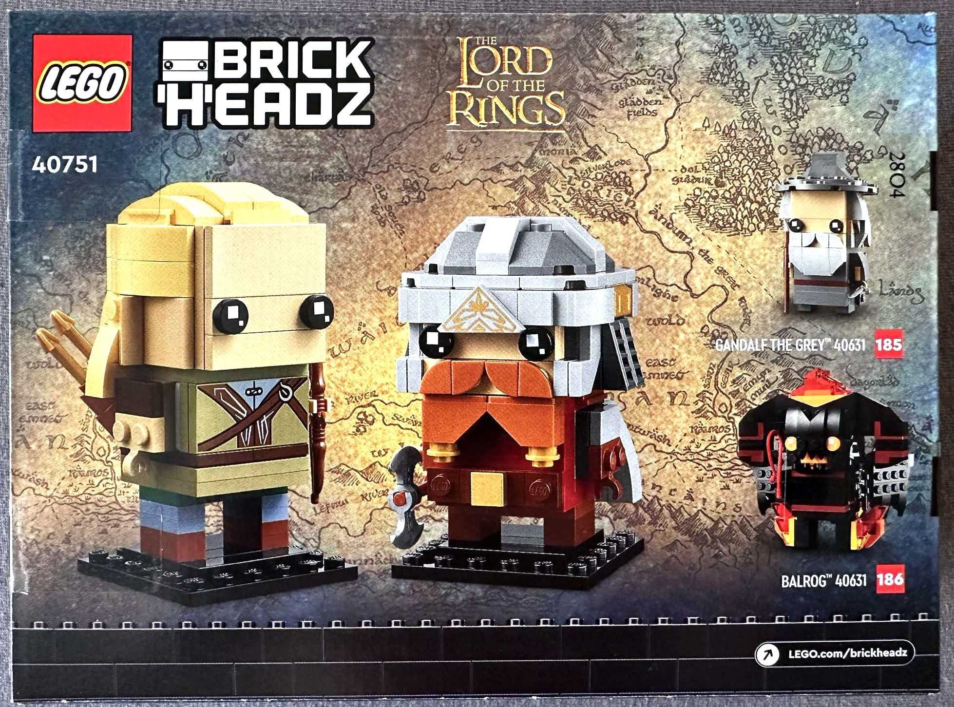 LEGO 40751 BrickHeadz - Legolas i Gimli Nowy MISB