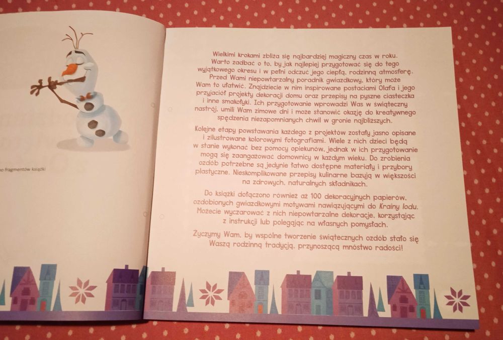 Rodzinne święta z Olafem świąteczne dekoracje z Krainy Lodu