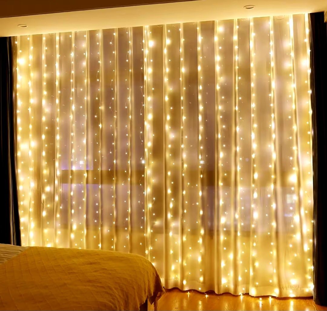 Kurtyna led girlandy światła pilot 3x2m Nowa