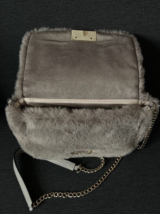 H&m NOWA futerkowa torebka na łańcuszku