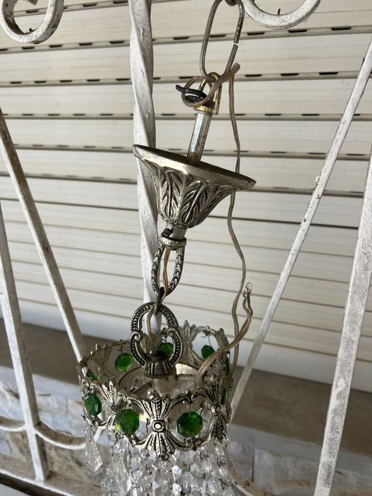 Candeeiro vintage de cristal