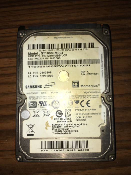 жесткий диск ssd на 1тб рабочий отформатированный