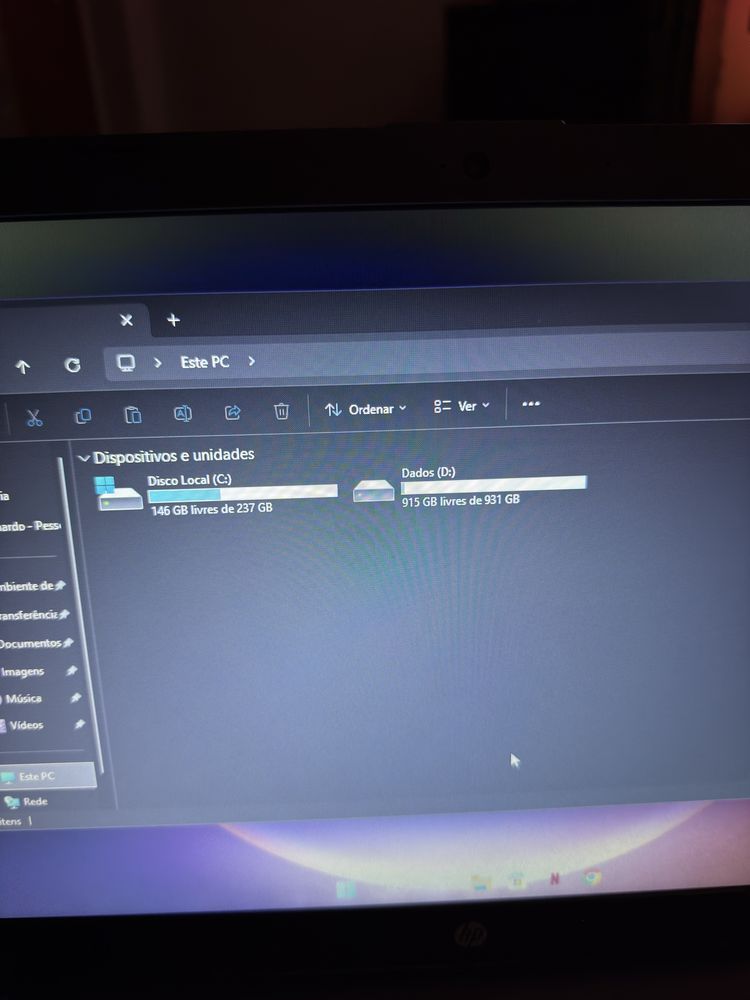 Portatil hp,16gb ram,ssd 1 tera e 256gb espaco,i5 8 geracao