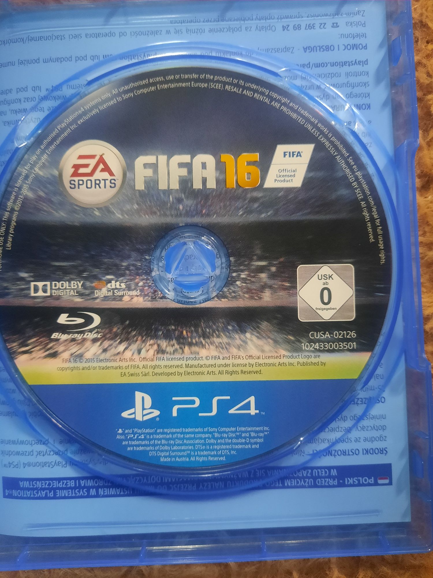 Gra na konsolę PS4 FIFA 16