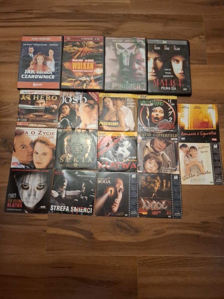 Płyty DVD filmy vcd 77 sztuk zestaw