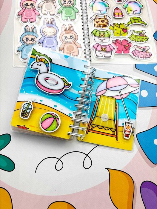 Книжка на липучках будинок Лабубу, персонажи та аксесуари LABUBU