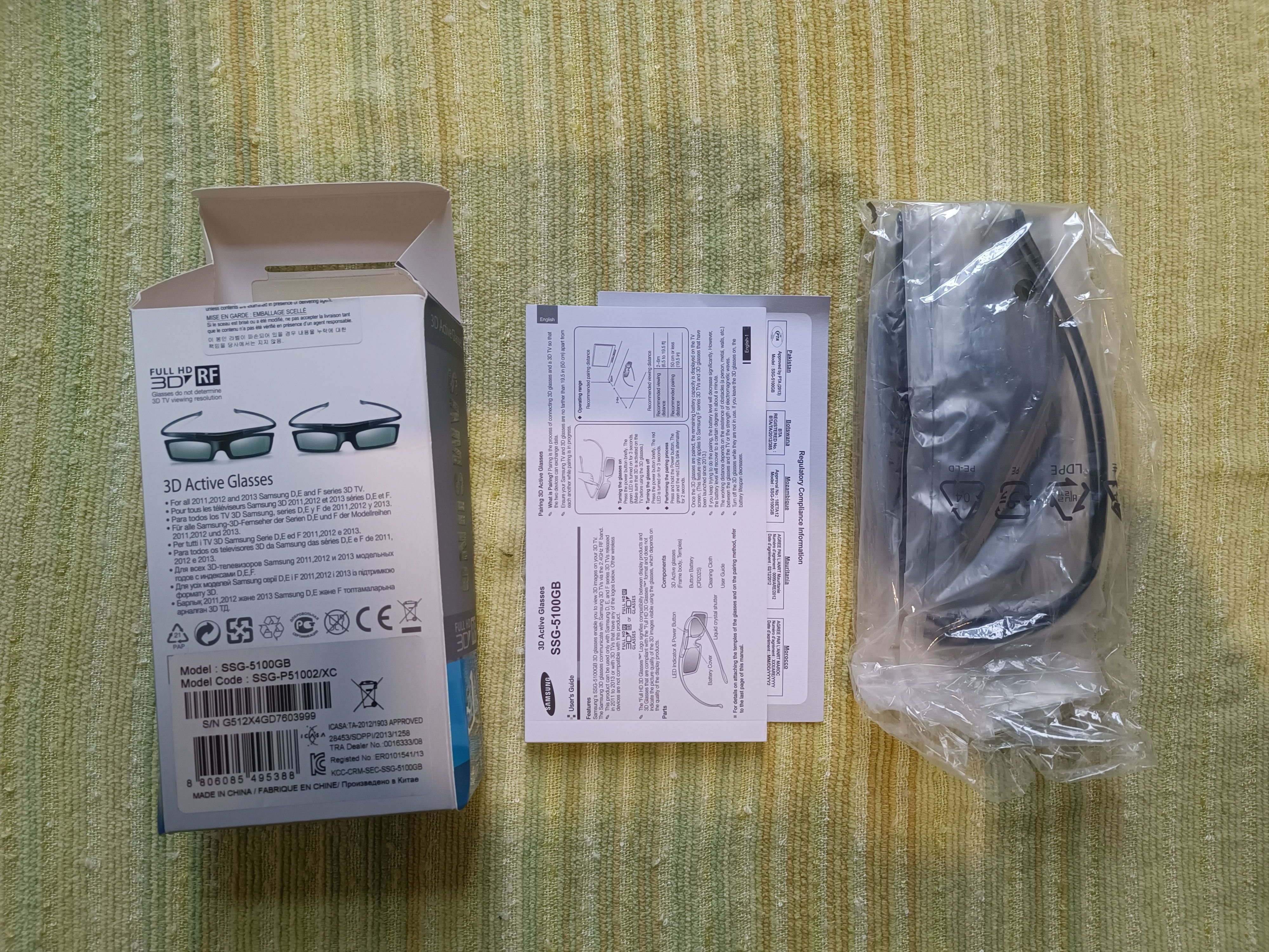 Óculos 3D Activos Samsung (2 unid.) Como Novos