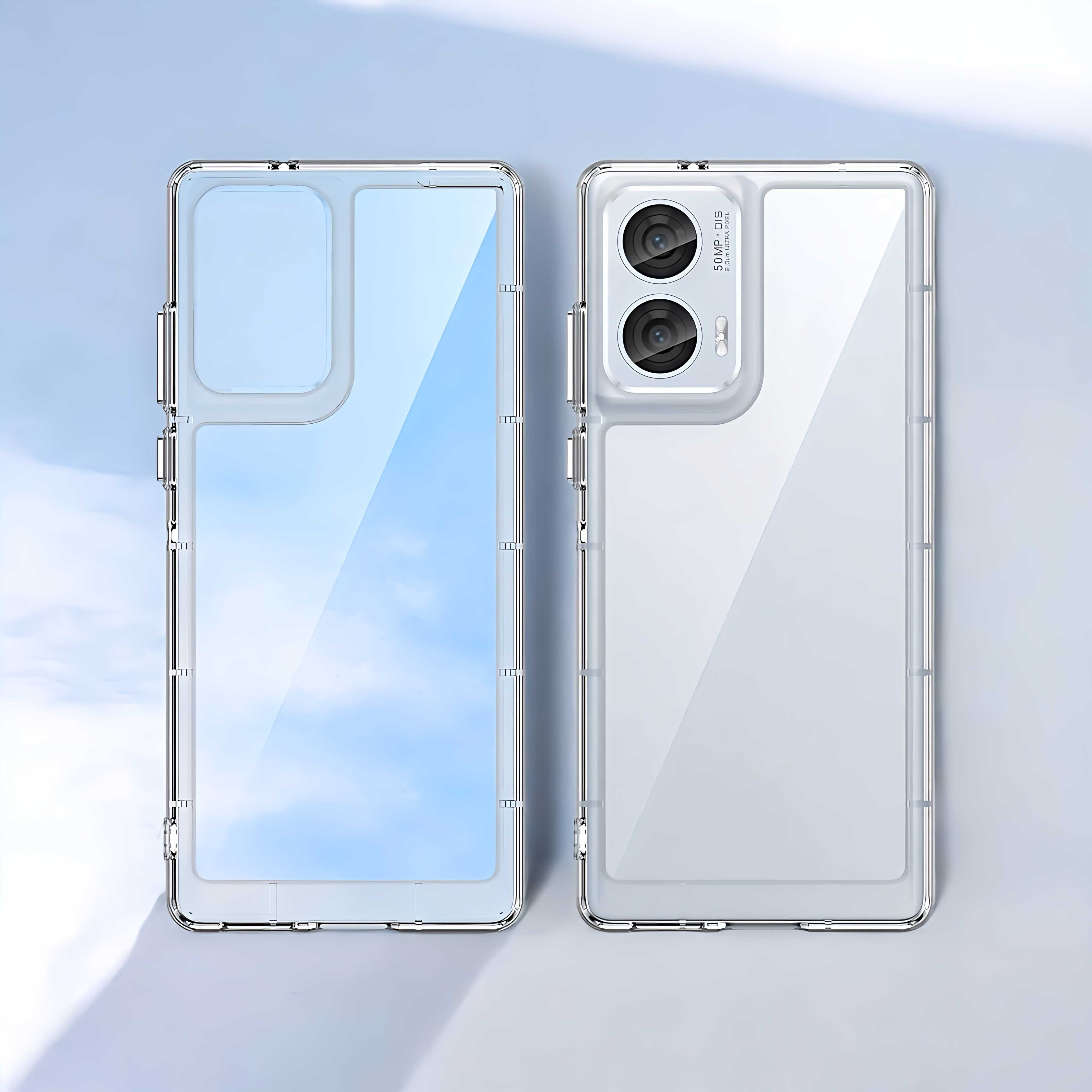 Etui ELEVATE HEXAGON do Motorola Edge 50 Fusion - Clear HD