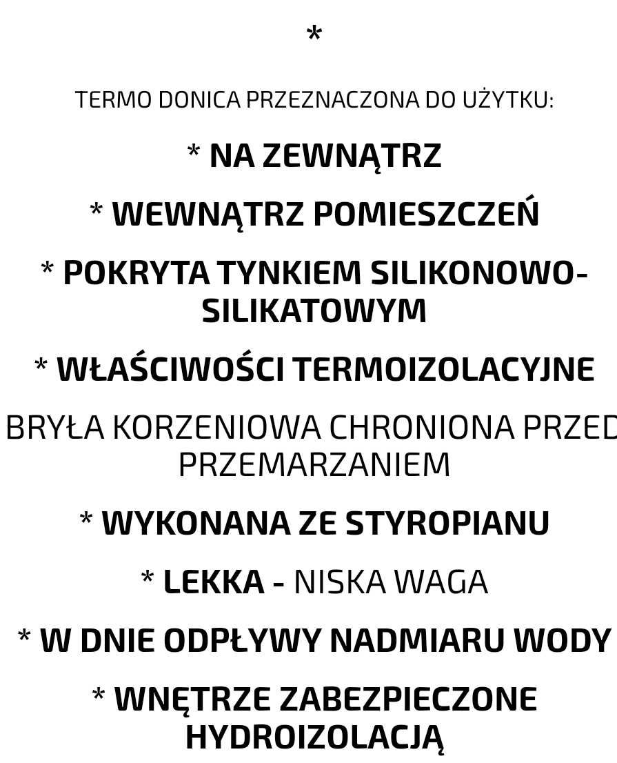 Donice ogrodowe ze styropianu