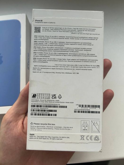 Iphone 16 128gb new icloud !