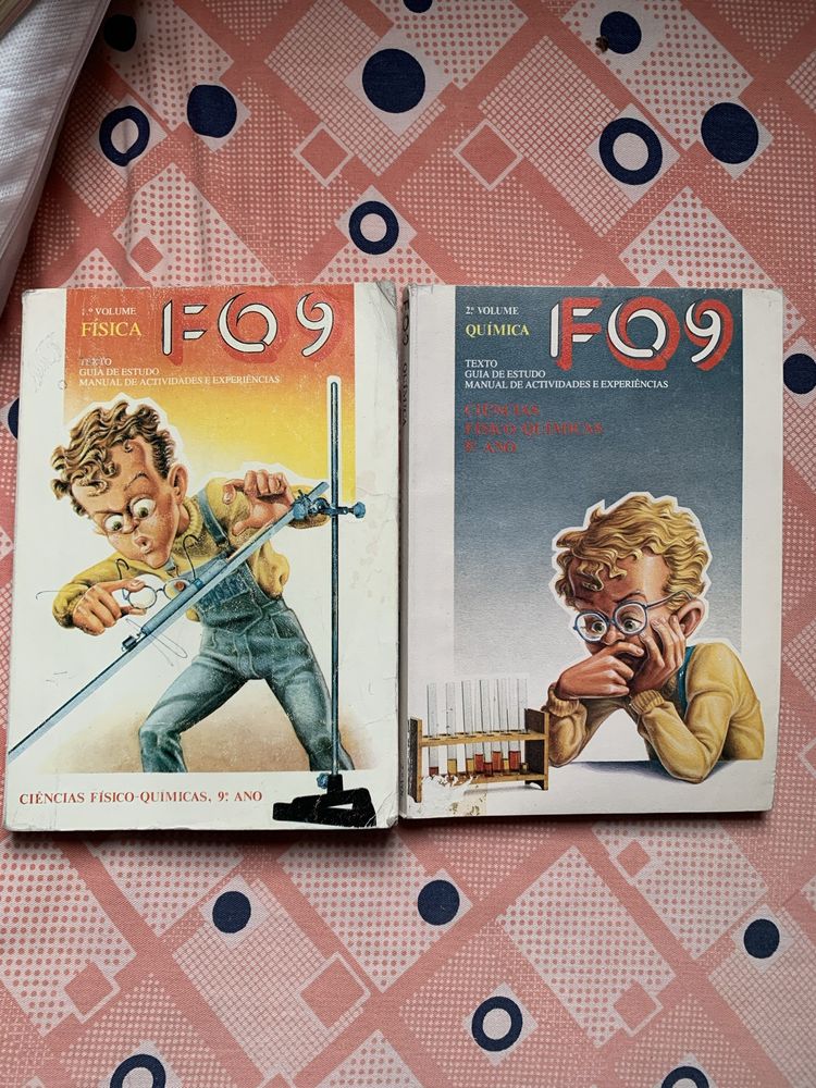 Livros “FQ 9” - 2 Volumes - Ciências Físico-Químicas 9° ano