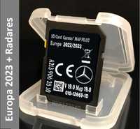 Cartao , Sd Card de GPS para Mercedes com mapas Europa 2023 + radares