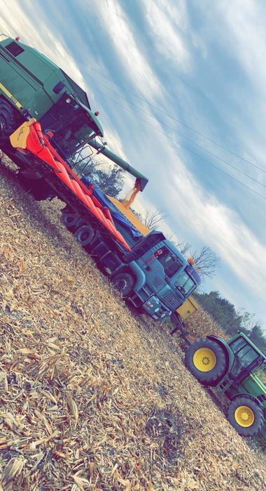 Zbiór koszenie kukurydzy transport kombajn 4x4