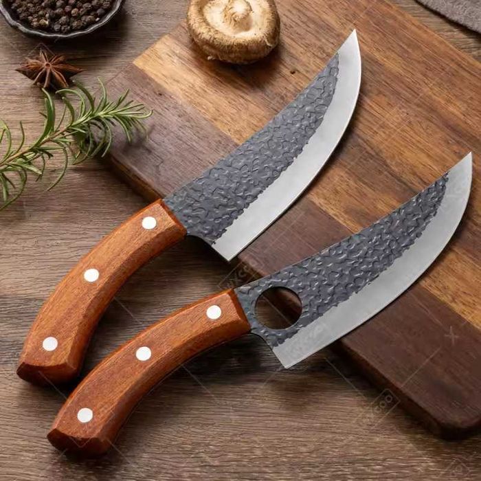 Кований кухонний ніж WXCOO з дерев’яною ручкою