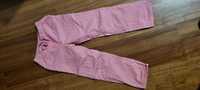 Długie spodnie różowe ocieplane rozmiar 110