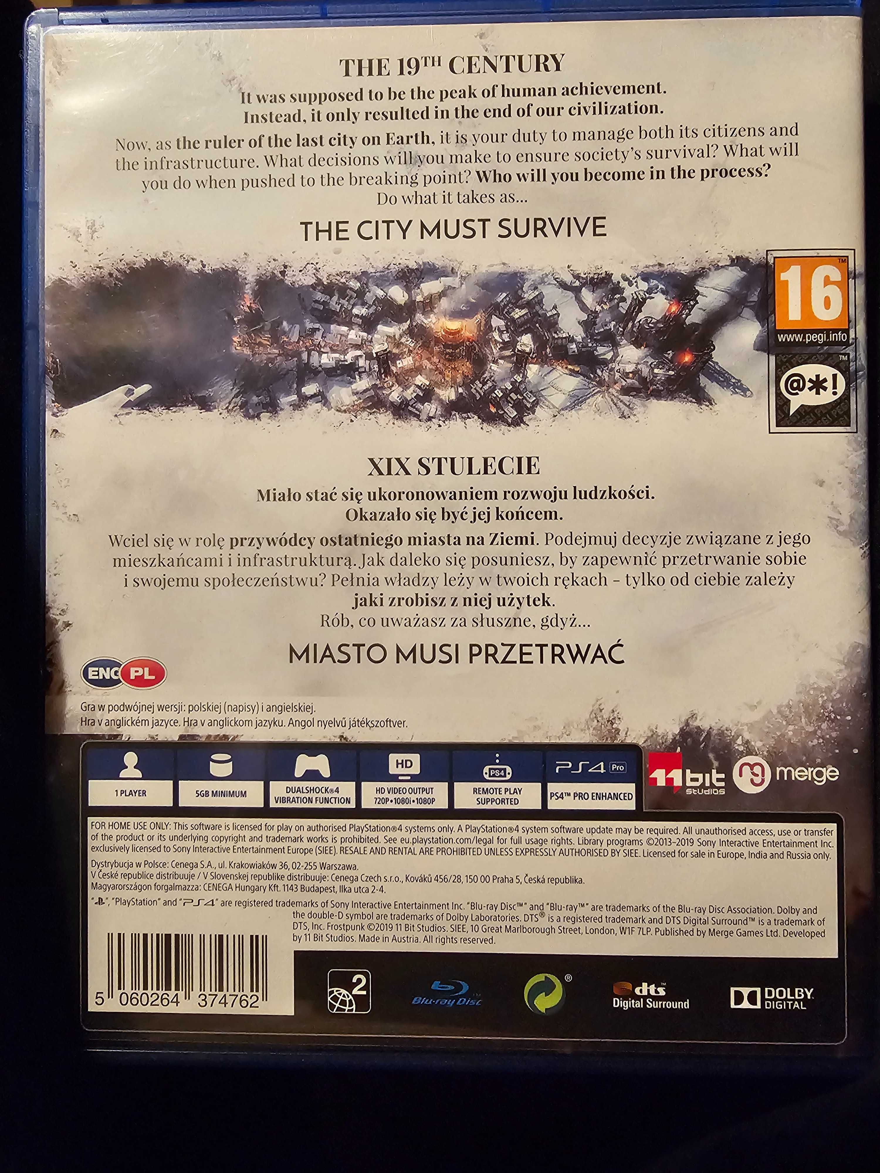 Gra PS4 PS5 FROSTPUNK CONSOLE EDITION PL Napisy ekonomiczna strategia