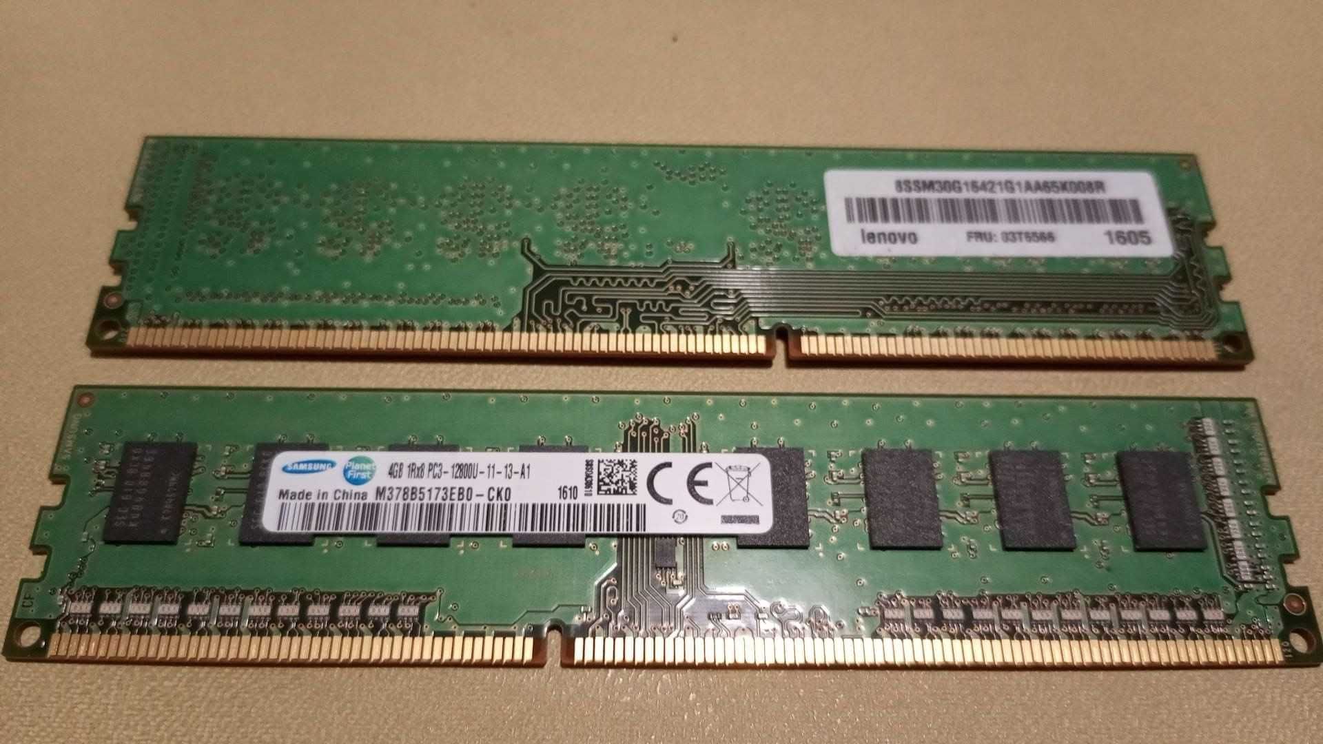 Оперативная память для ПК DIMM DDR3 1600 8 GB = 2x4 GB Samsung