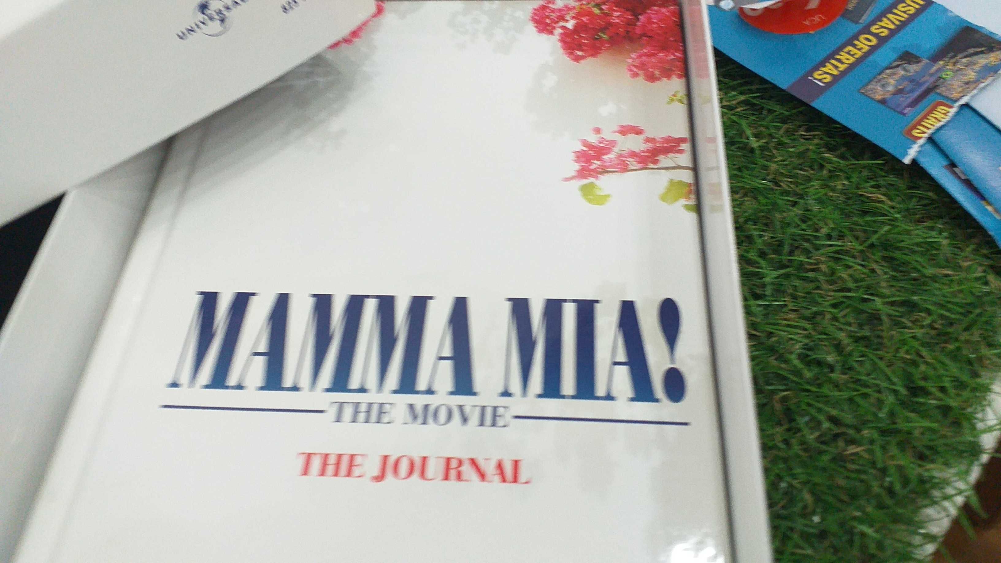 DVD MAMMA MIA filme + livro The journal em caixa especial+bilhetes