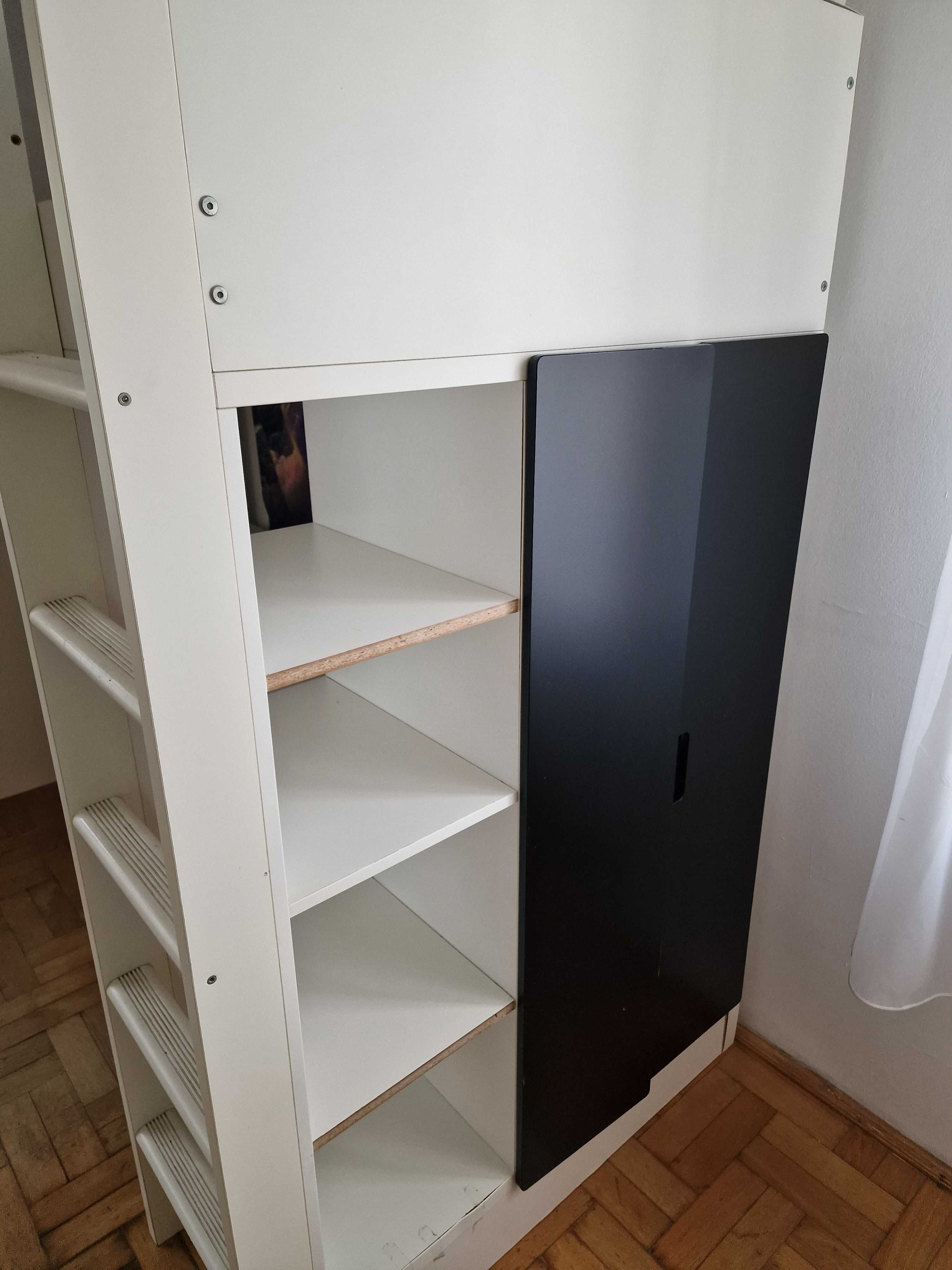 Łóżko piętrowe z biurkiem i szafką ikea