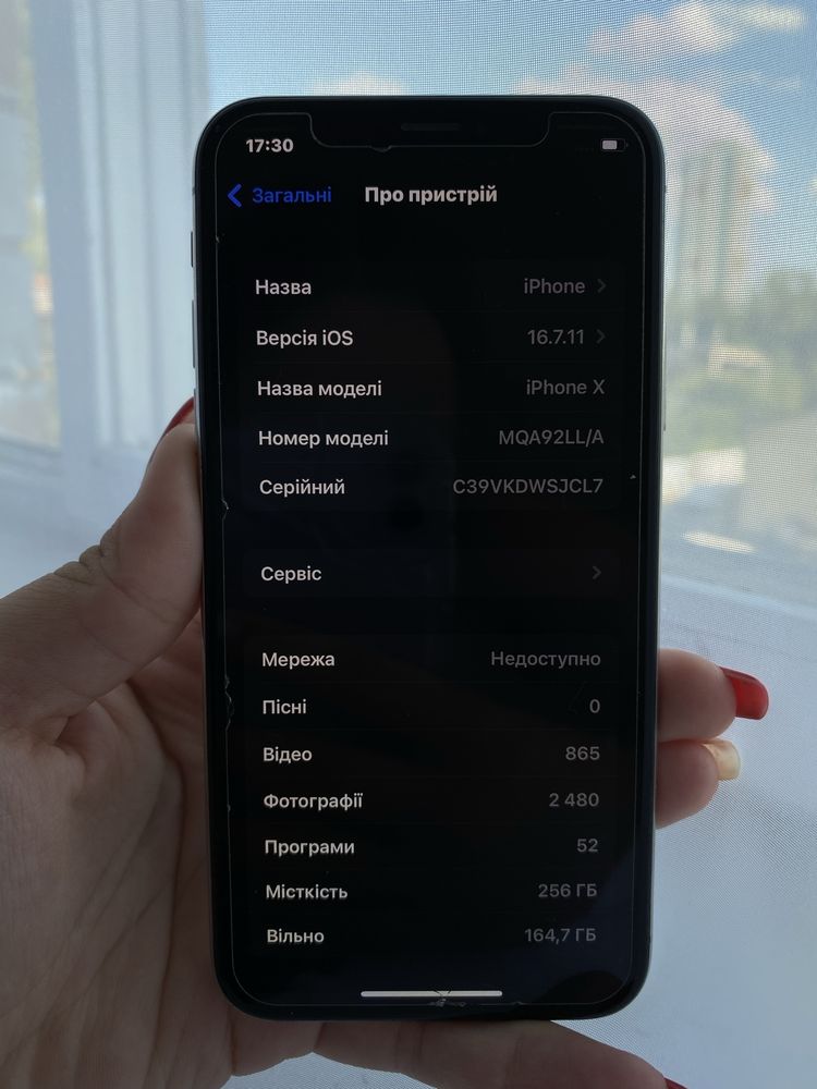 Iphone X 256GB Space gray