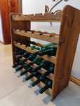 Regał na wino + butelki
