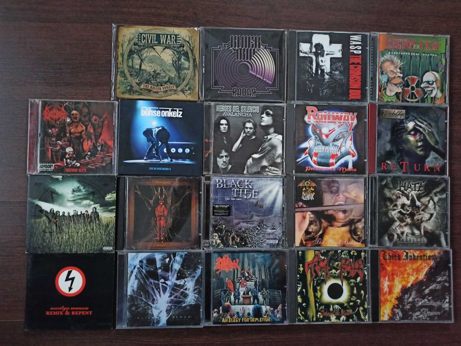 Płyty CD heavy metal,AOR,glam.First press,rare.King Diamond,Risk,Aria