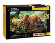 Puzzle 3D National Geographic Triceratops pudełko,222x302 mm