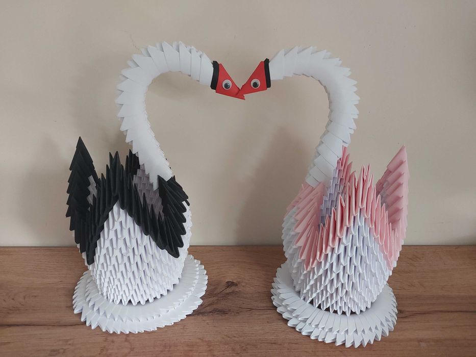 Origami- łabędzie