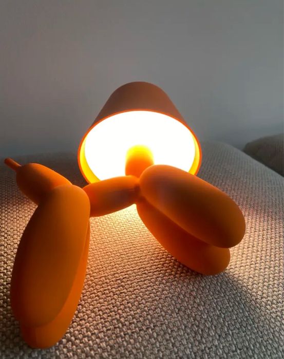 Настільна лампа собака з кульок