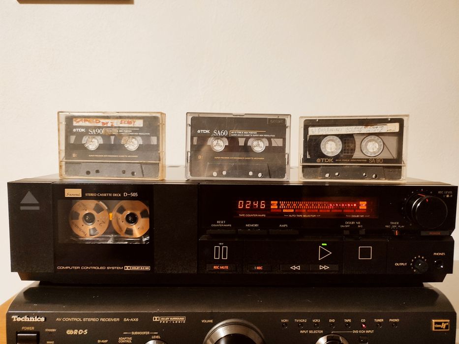 WYPRZEDAŻ! Kasety audio TDK plus magnetofon Sansui D 505 po serwisie!