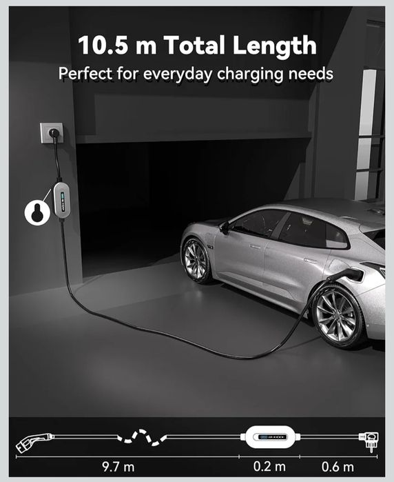 RamTouch Przenośna Ładowarka EV (3,68 kW, 16A, 1-Faza, 10,5 m)