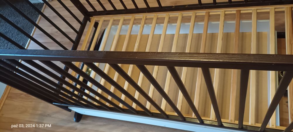 Łóżeczko dziecięce 120x60 na biegunach