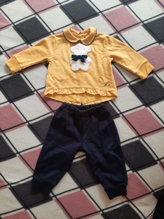 Conj 2 peças cardadas