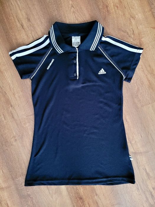 Granatowa koszulka Polo Adidas M damska