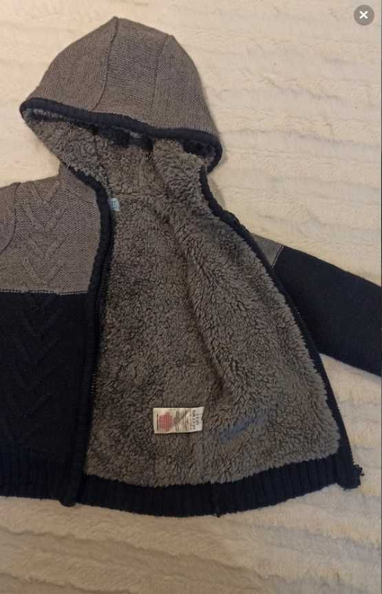 Sweter ciepły zimowy F&F 92 98 pluszowy kurtka