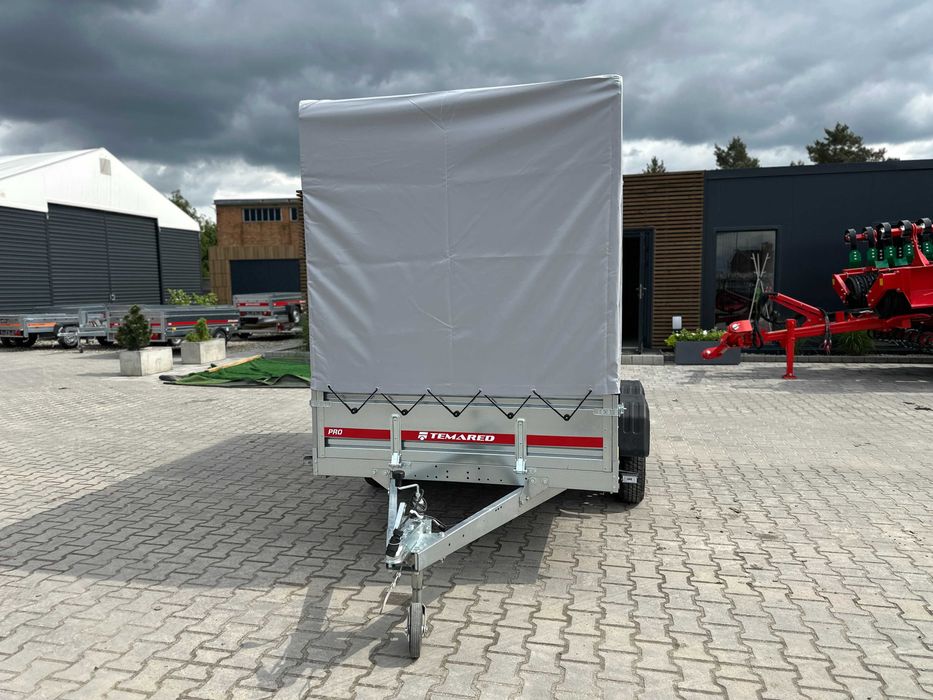 Przyczepka samochodowa 296×150 cm Temared PRO 3015/2 + plandeka 140 cm