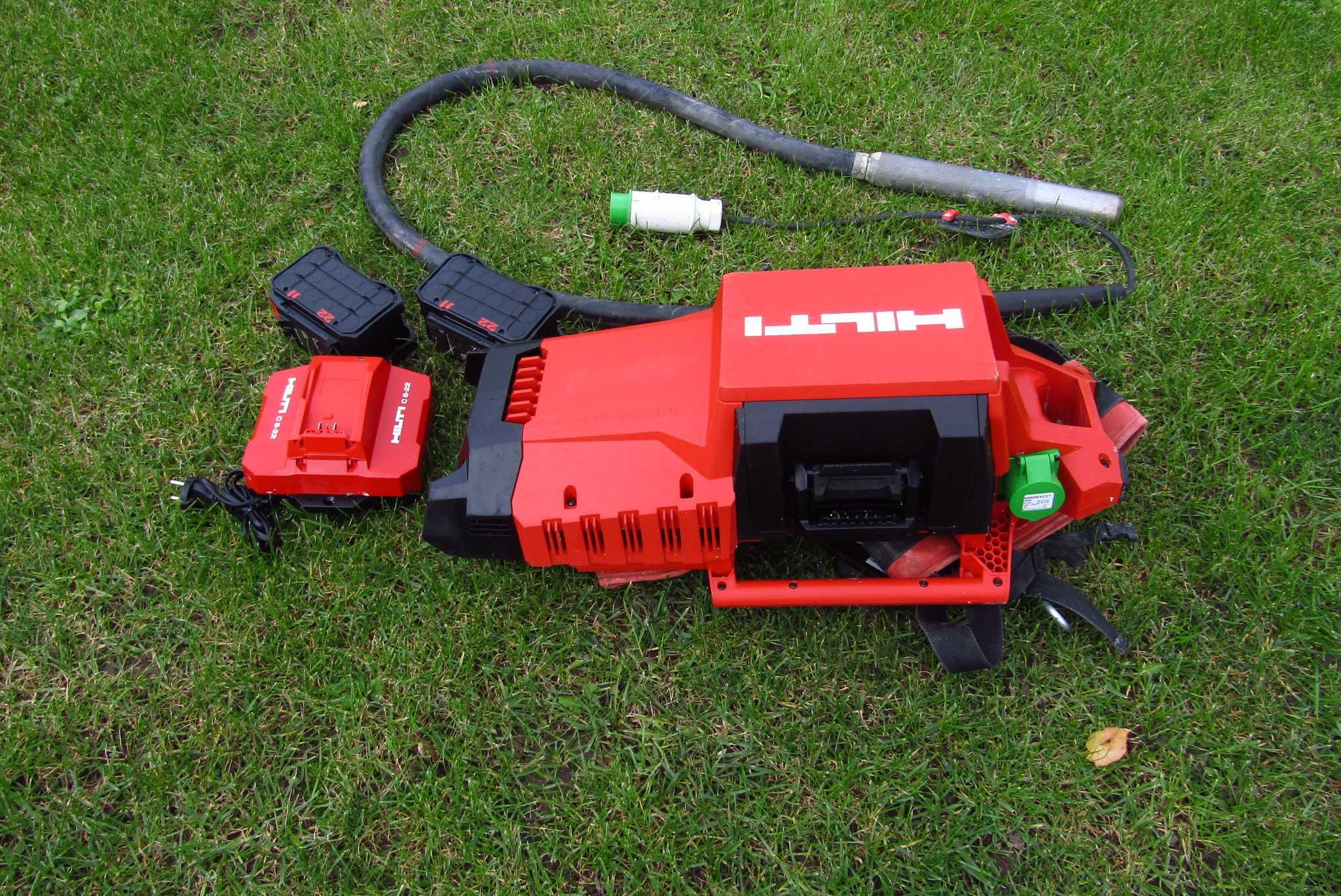 Plecakowy akumulatorowy wibrator  Buława do betonu HILTI NCV 10-22